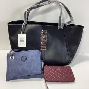 Cavalli Class Tote Sandra Shopper CXL Denim Wristlets Badgley Mischka Clutch